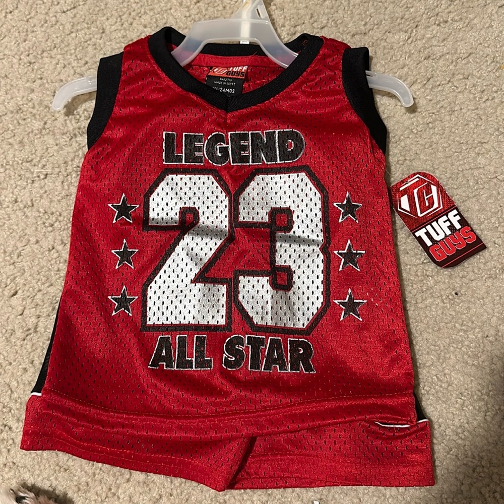 Boys play set - 18 months - tank top and shorts (jersey)